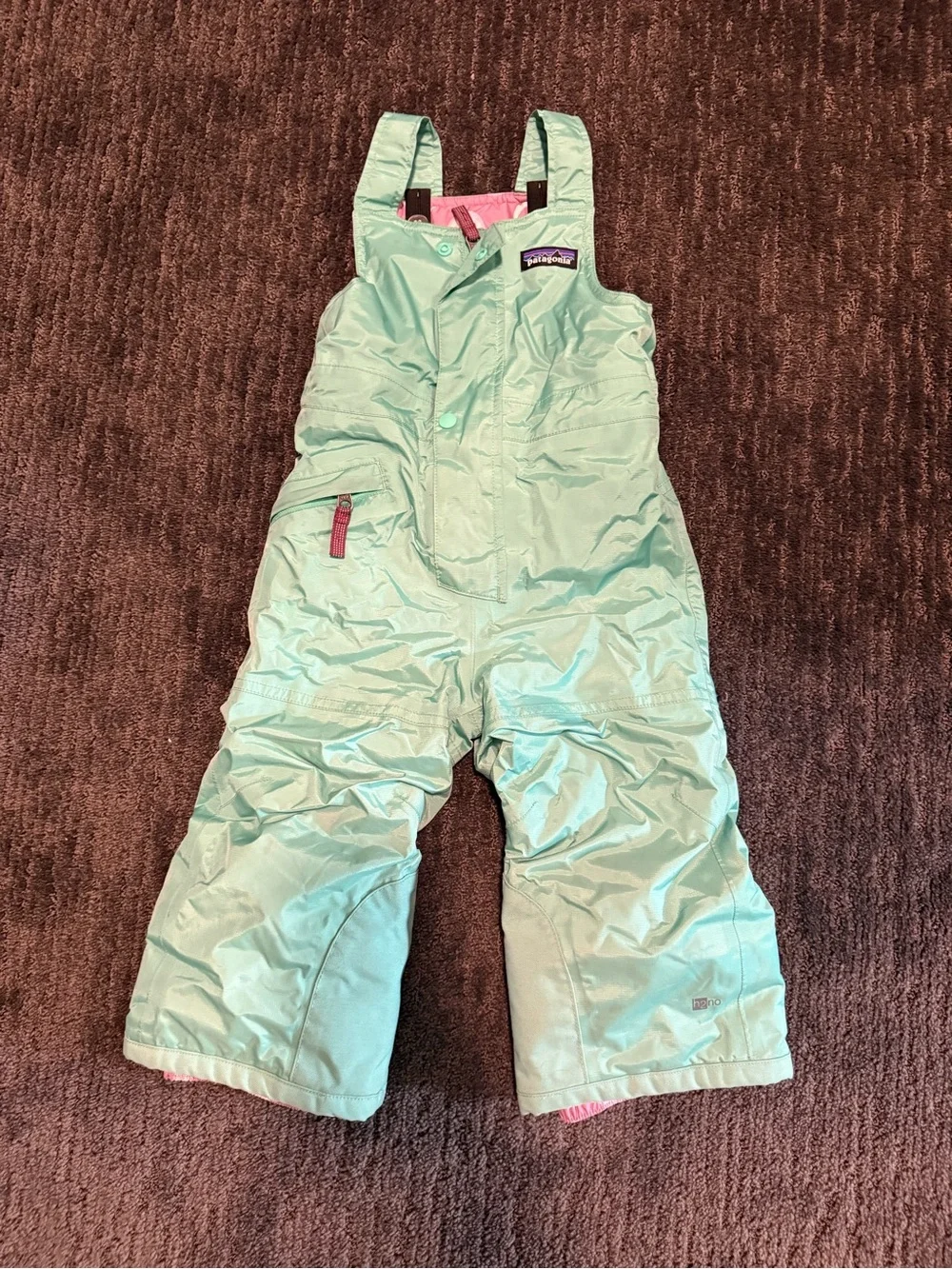 Patagonia Tribbles Snow Suit Set Purple & Mint